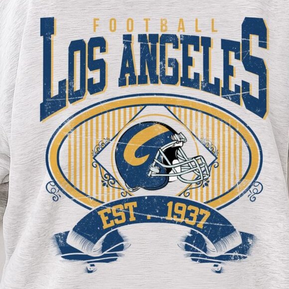 Los Angeles Football Vintage Style Crewneck Sweatshirt 17 - Picture 2 of 5